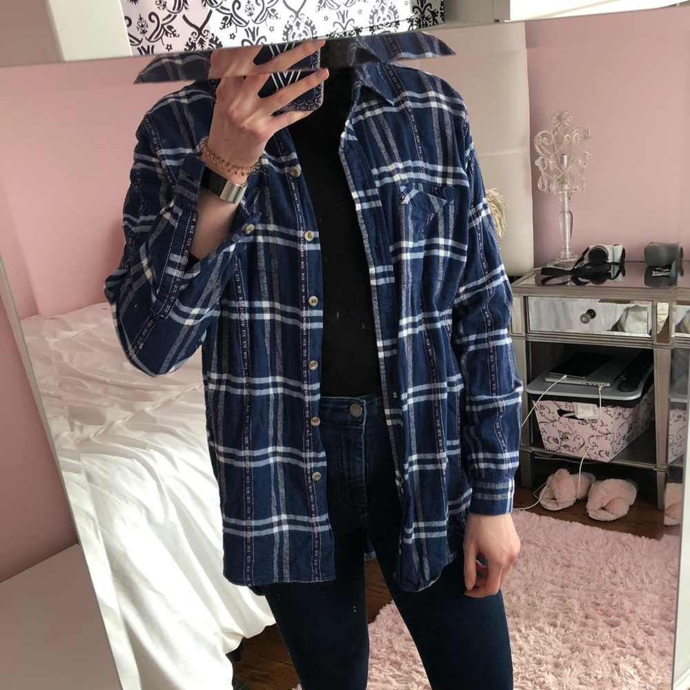 Urban outfitters blue flannel